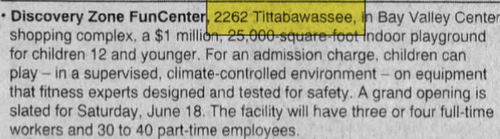 Discovery Zone - May 30 1994 Article (newer photo)